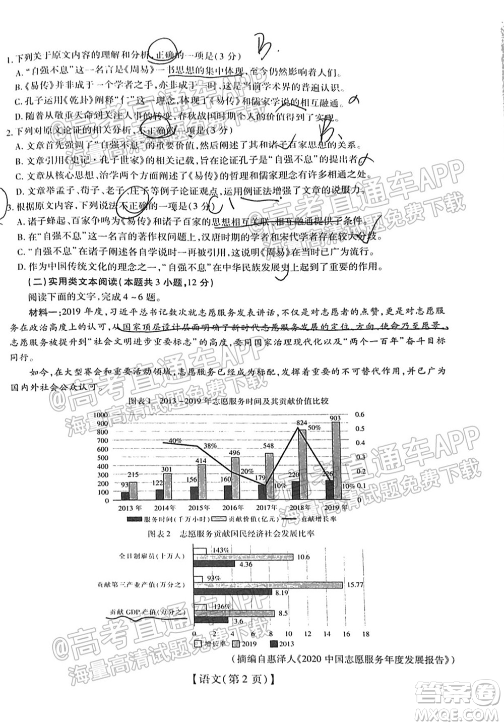 智慧上進(jìn)2021-2022學(xué)年新高三入學(xué)摸底考試語(yǔ)文試題及參考答案