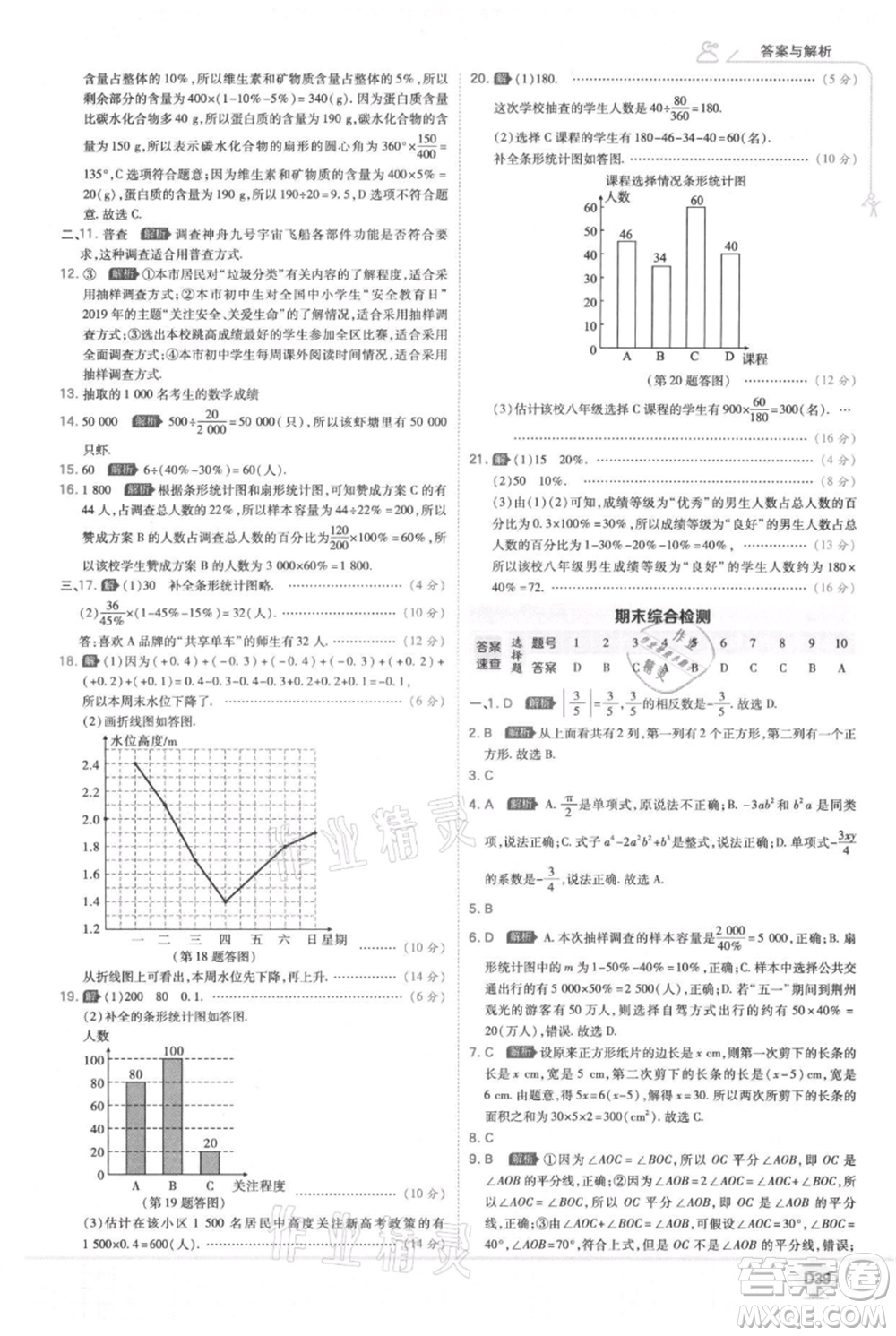 開(kāi)明出版社2021少年班初中數(shù)學(xué)七年級(jí)上冊(cè)北師大版參考答案