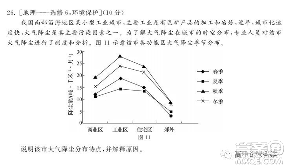 天舟高考2022屆高三第一次學業(yè)質(zhì)量聯(lián)合檢測地理試題及答案