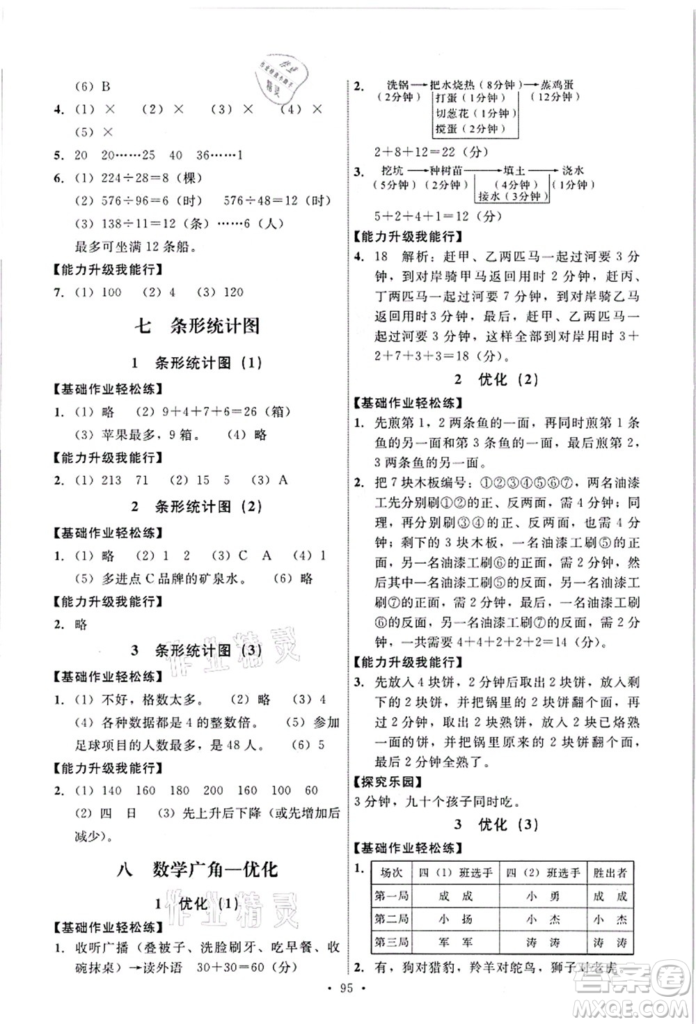 人民教育出版社2021能力培養(yǎng)與測試四年級數學上冊人教版答案
