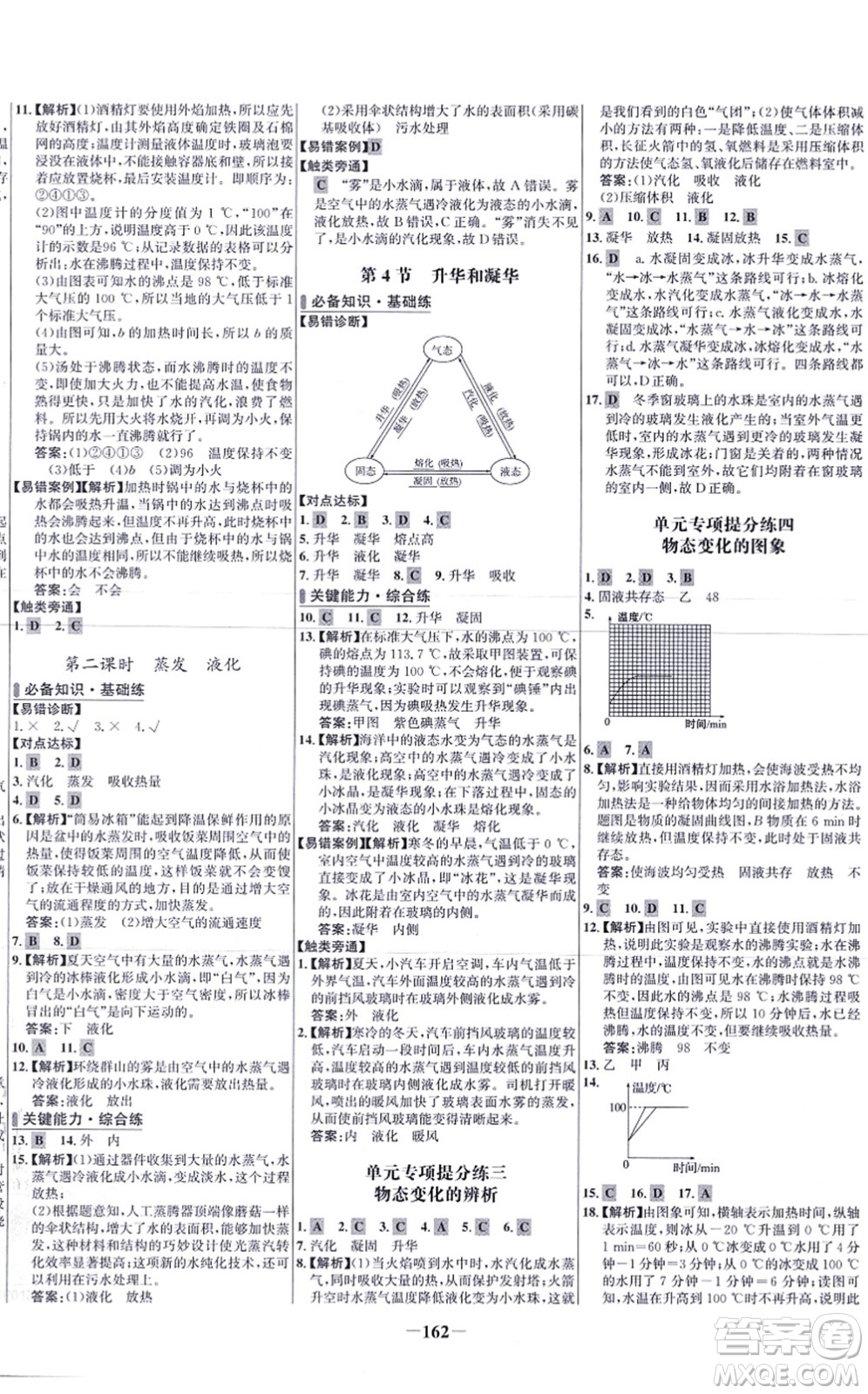 未來(lái)出版社2021世紀(jì)金榜百練百勝八年級(jí)物理上冊(cè)人教版答案