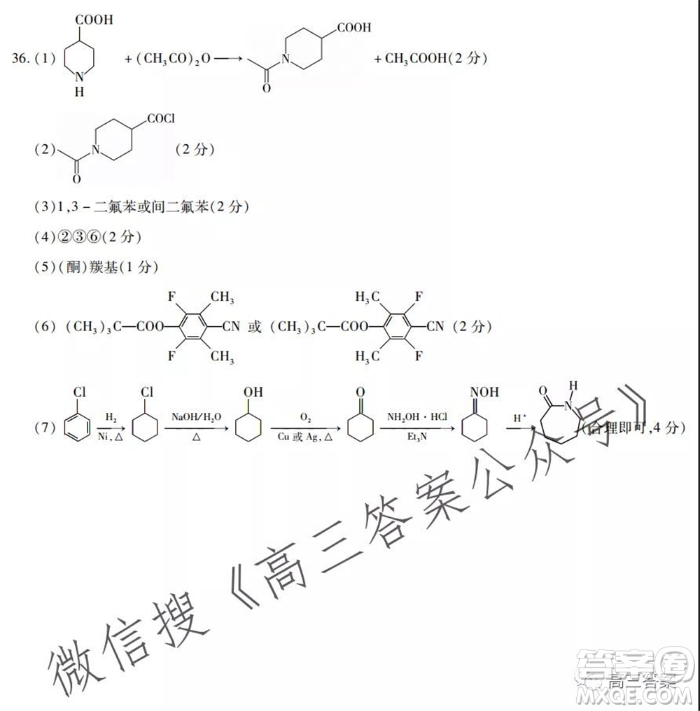 頂尖計(jì)劃2022屆高中畢業(yè)班第一次考試?yán)砜凭C合試題及答案