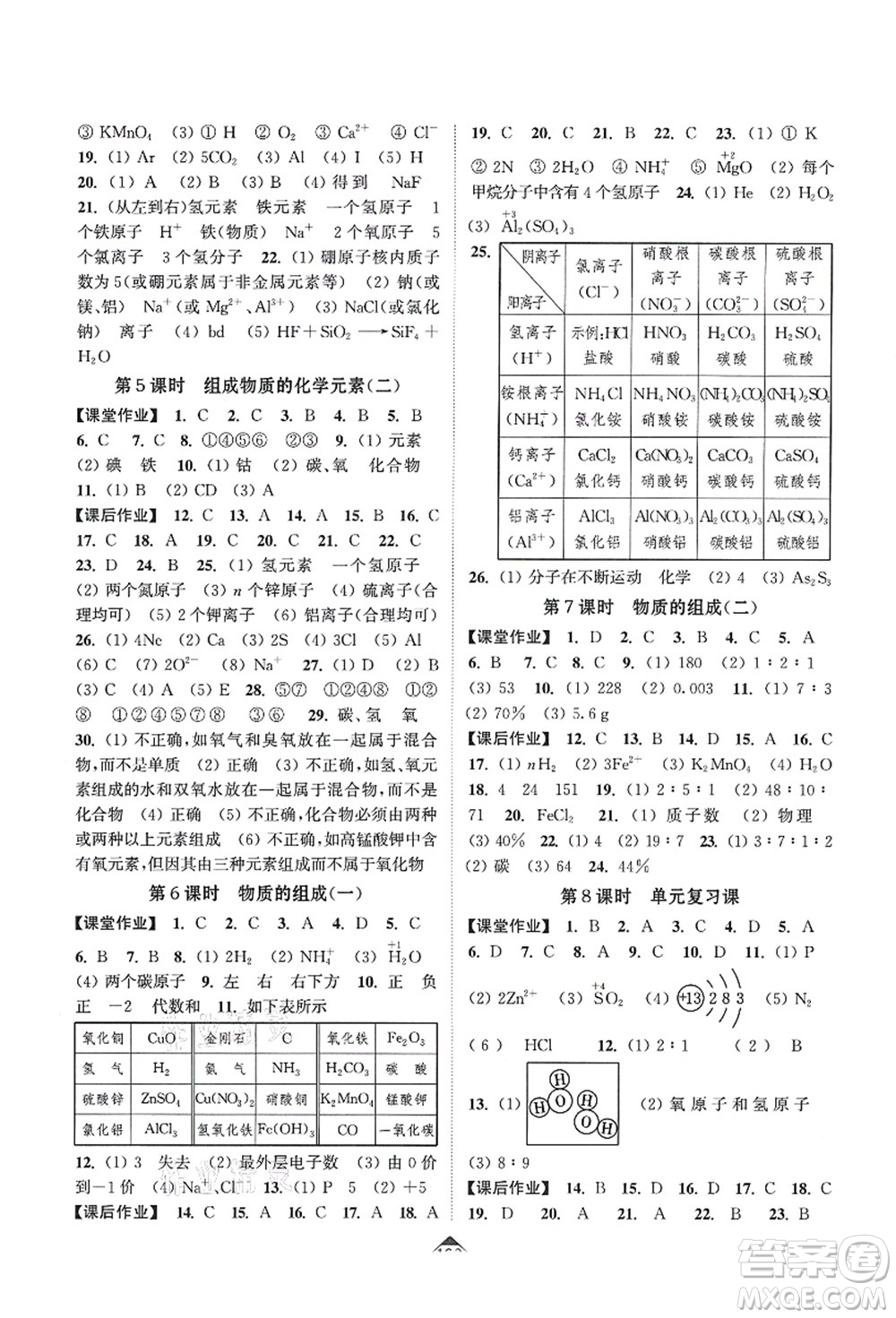 延邊大學(xué)出版社2021輕松作業(yè)本九年級(jí)化學(xué)上冊(cè)新課標(biāo)滬教版答案