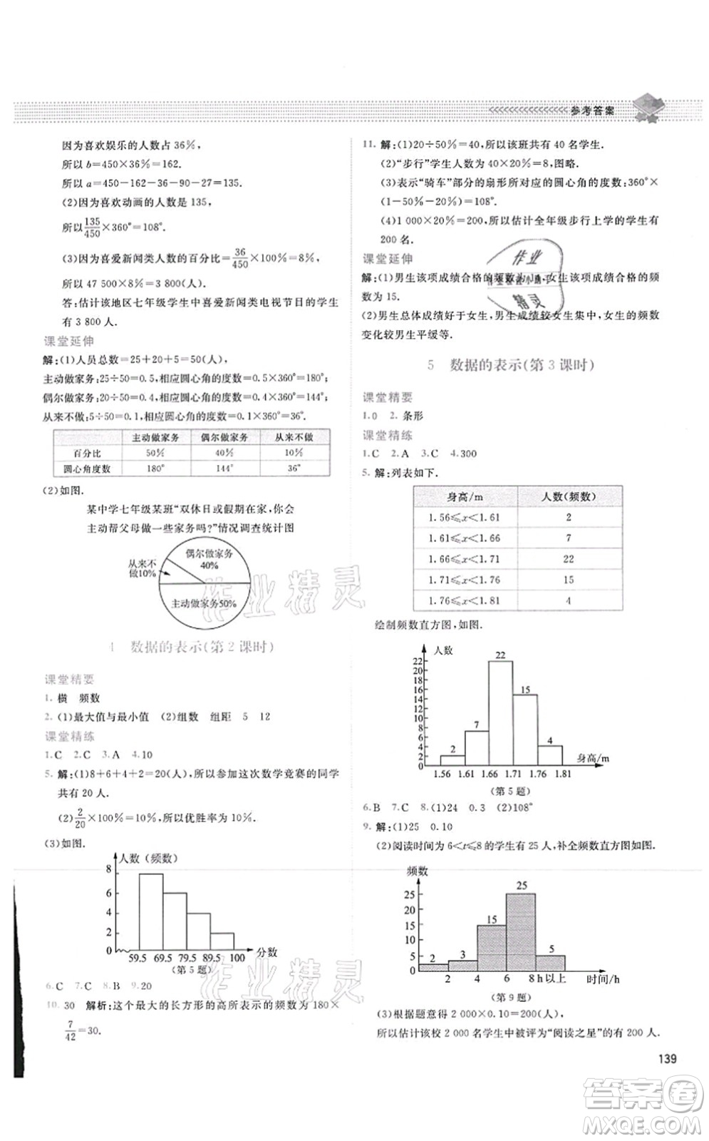 北京師范大學(xué)出版社2021課堂精練七年級數(shù)學(xué)上冊北師大版四川專版答案