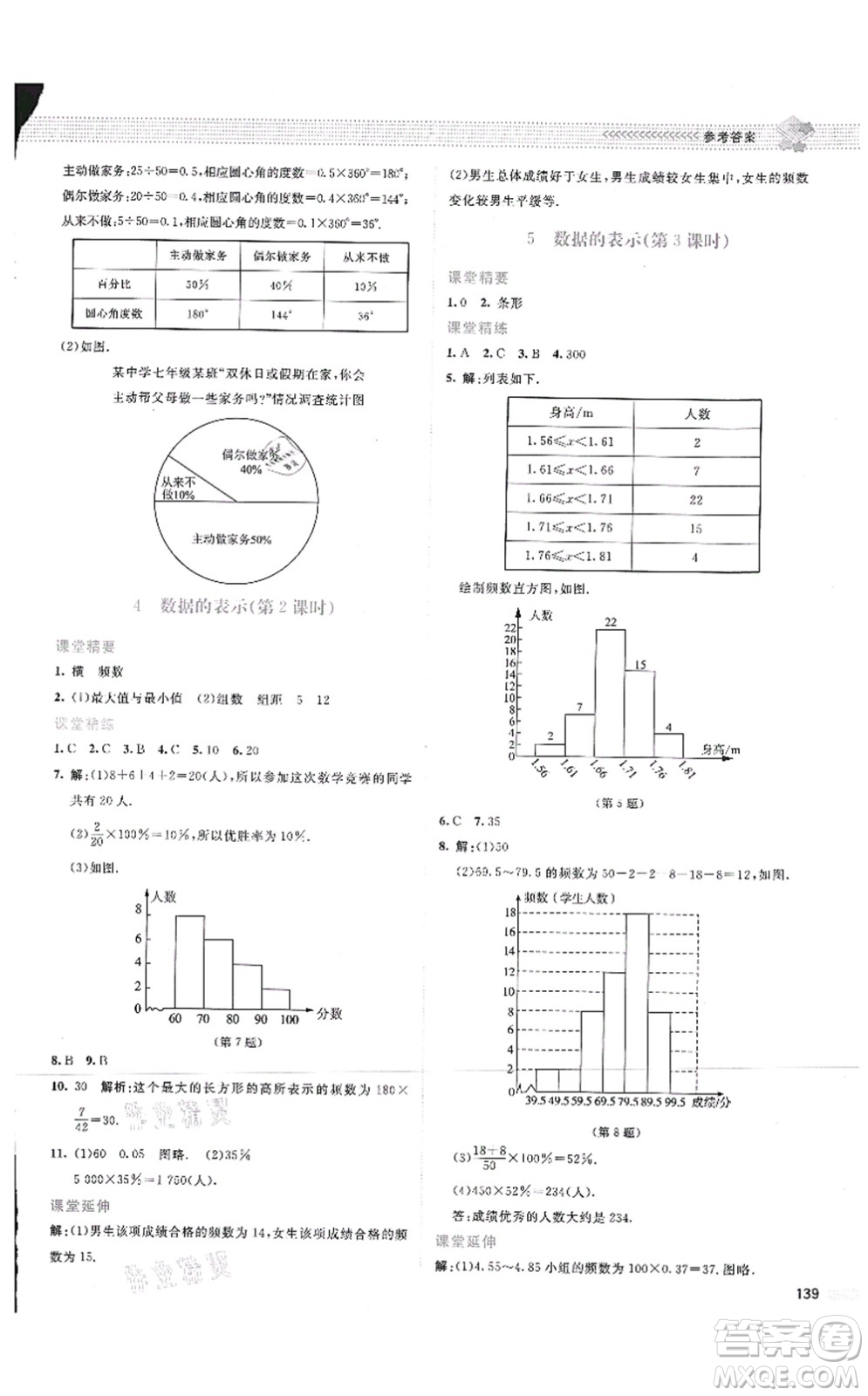 北京師范大學(xué)出版社2021課堂精練七年級數(shù)學(xué)上冊北師大版云南專版答案