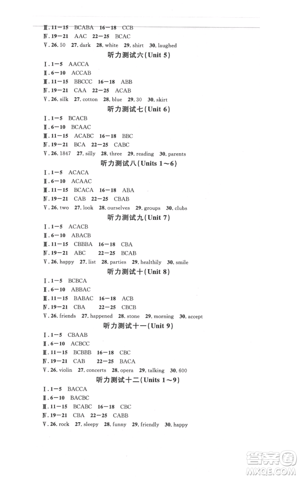 安徽師范大學(xué)出版社2021名校課堂九年級(jí)上冊(cè)英語(yǔ)人教版背記本河北專版參考答案