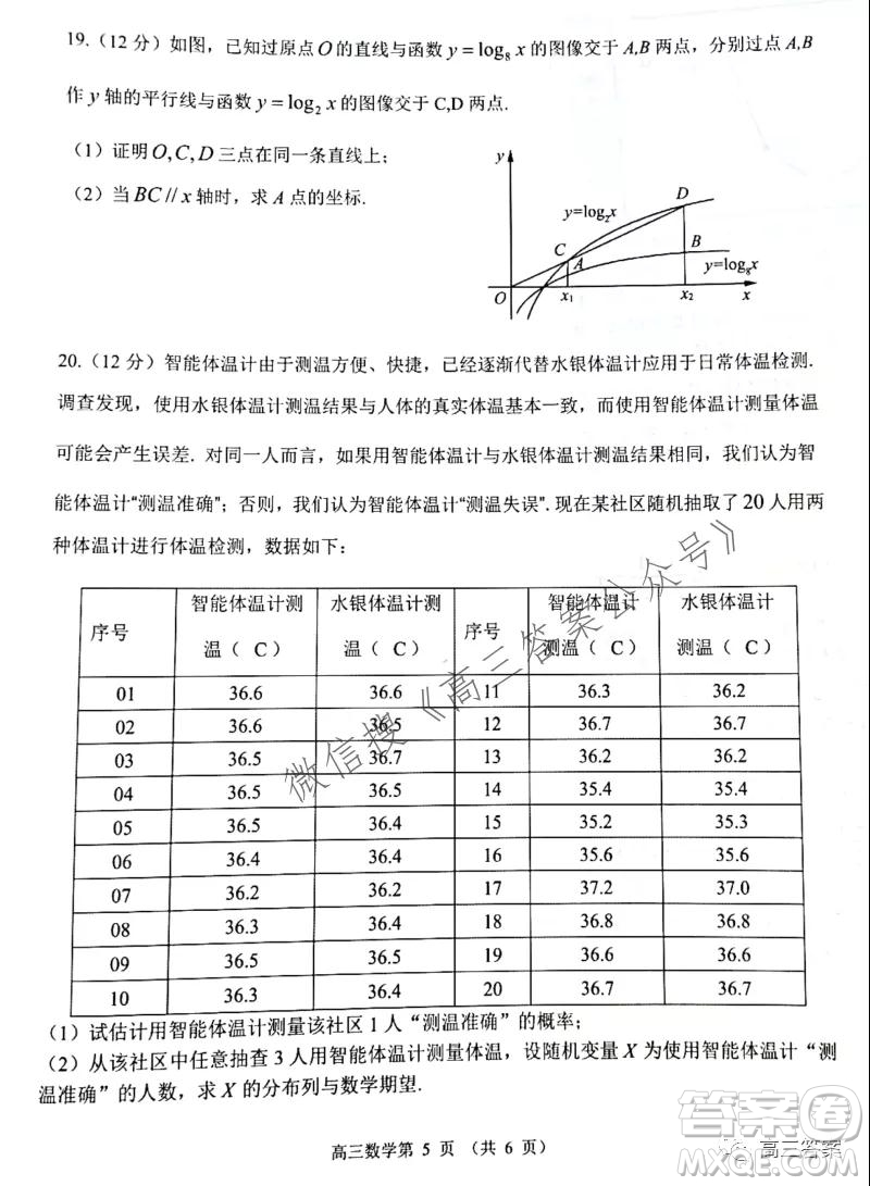 山東2021-2022學(xué)年度高三階段性監(jiān)測(cè)數(shù)學(xué)試題及答案