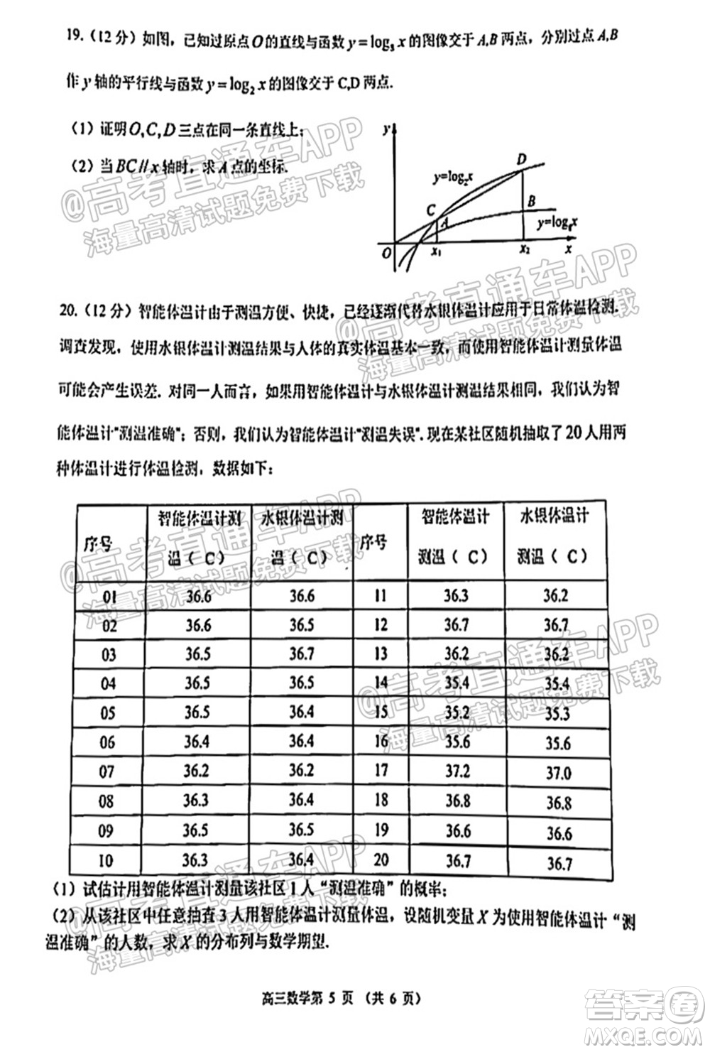 2022屆濰坊高三10月統(tǒng)考數(shù)學(xué)試題及答案