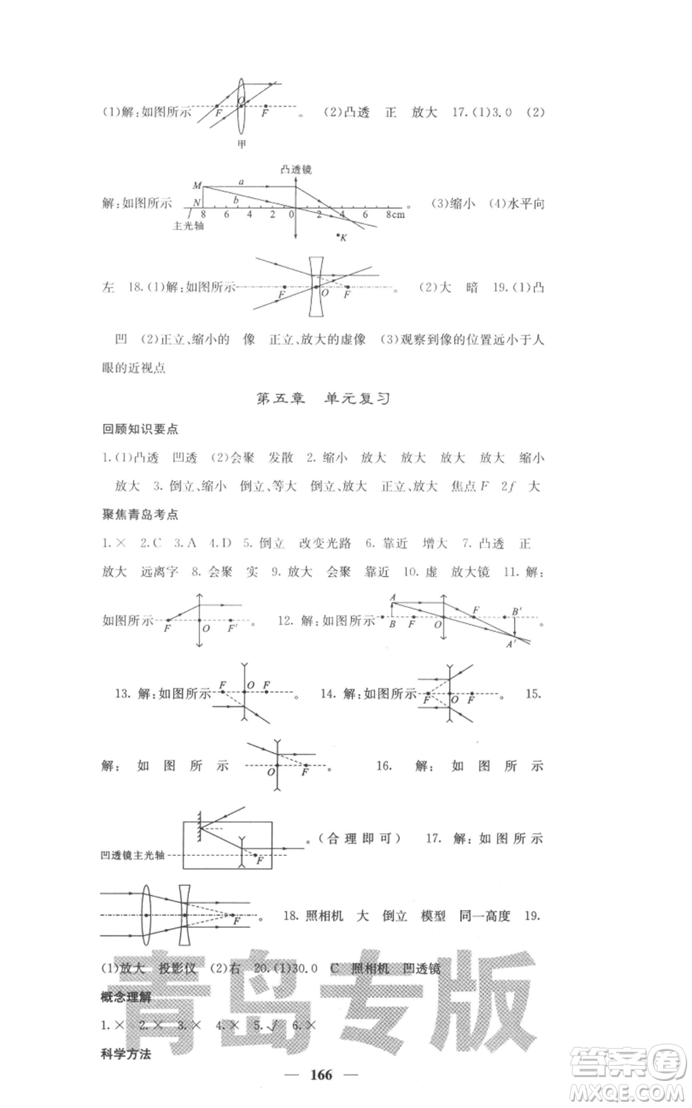 四川大學(xué)出版社2021名校課堂內(nèi)外八年級上冊物理人教版青島專版參考答案