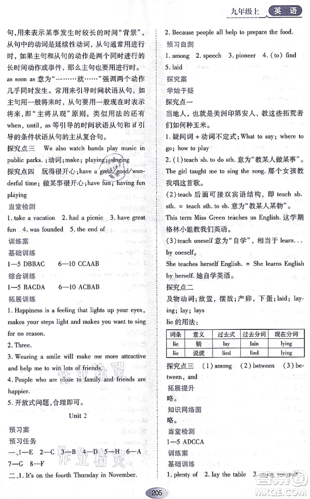 黑龍江教育出版社2021資源與評價九年級英語上冊外研版答案