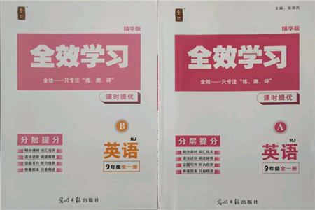 光明日報出版社2021全效學習課時提優(yōu)九年級英語人教版精華版參考答案