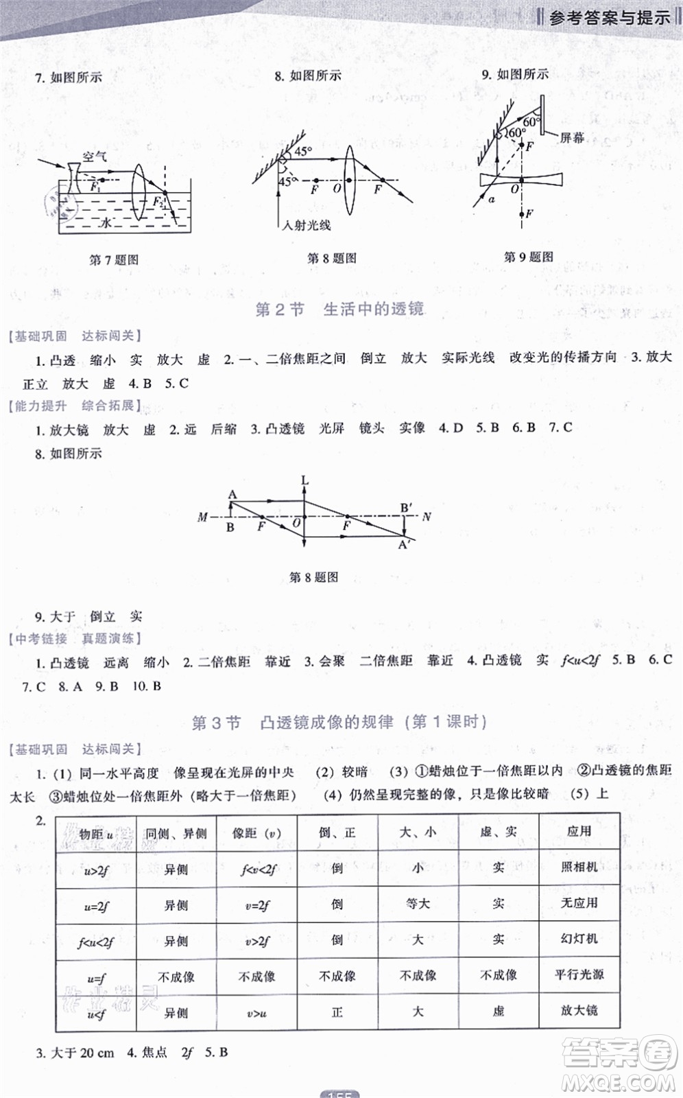遼海出版社2021新課程物理能力培養(yǎng)八年級(jí)上冊(cè)人教版答案