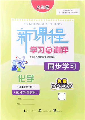 廣西教育出版社2021新課程學習與測評同步學習九年級化學全一冊科學粵教版答案