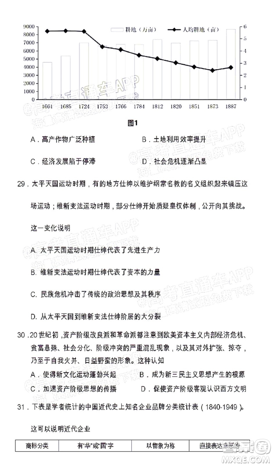 遂寧市高中2022屆零診考試文科綜合能力測試試題及答案