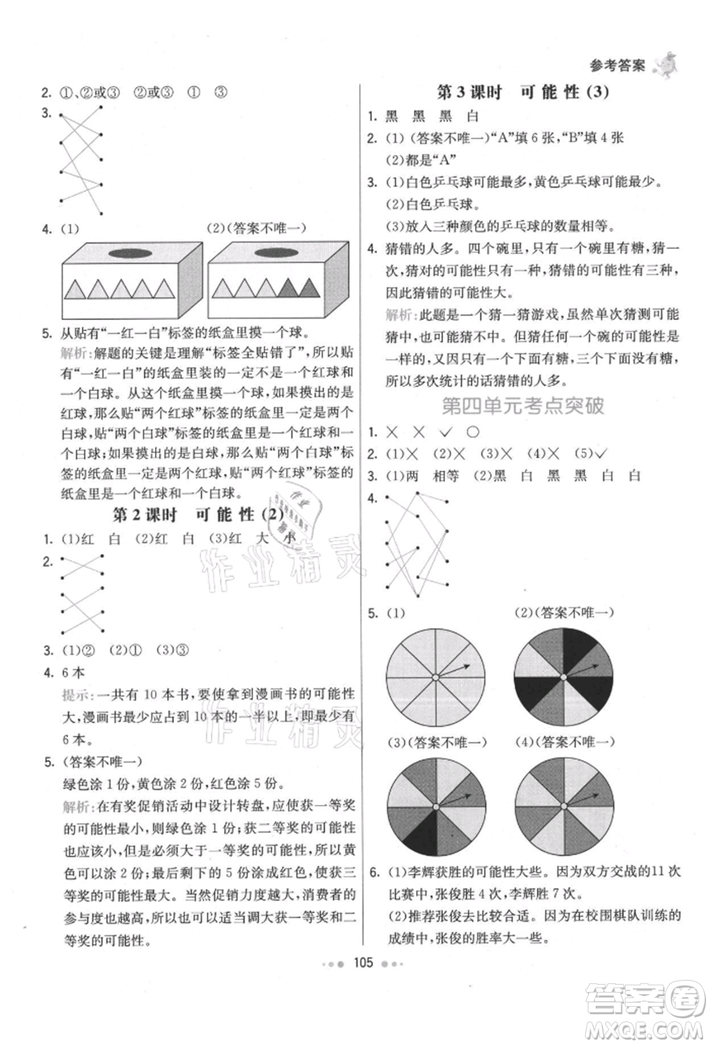 河北教育出版社2021小學(xué)霸七彩練霸五年級(jí)數(shù)學(xué)上冊(cè)人教版參考答案
