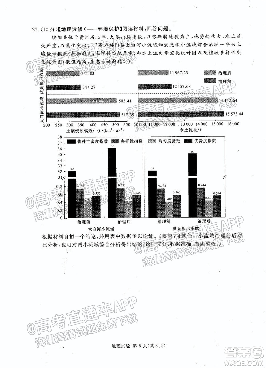 2021年11月湘豫名校聯(lián)考高三地理試題及答案