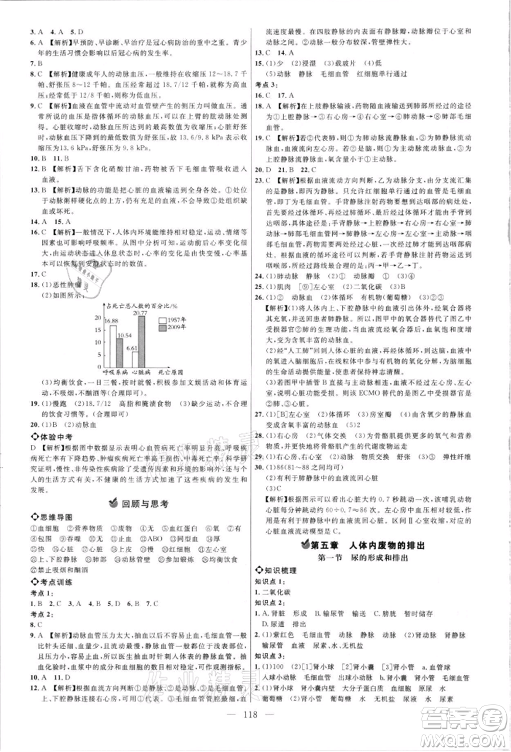 內(nèi)蒙古少年兒童出版社2021細(xì)解巧練七年級(jí)生物上冊(cè)魯教版參考答案