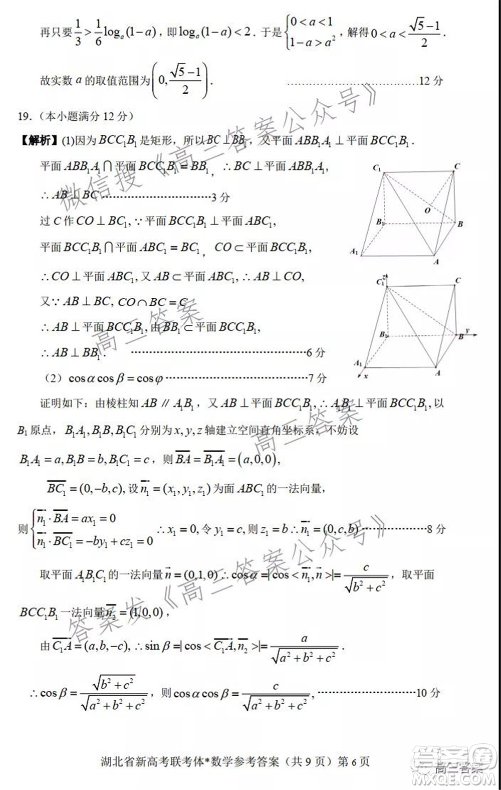 2021年湖北省新高考協作體高三年級十一月考試數學試題及答案
