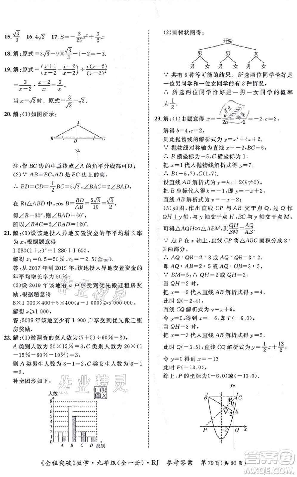 延邊大學(xué)出版社2021思而優(yōu)教育全程突破九年級數(shù)學(xué)全一冊R人教版答案