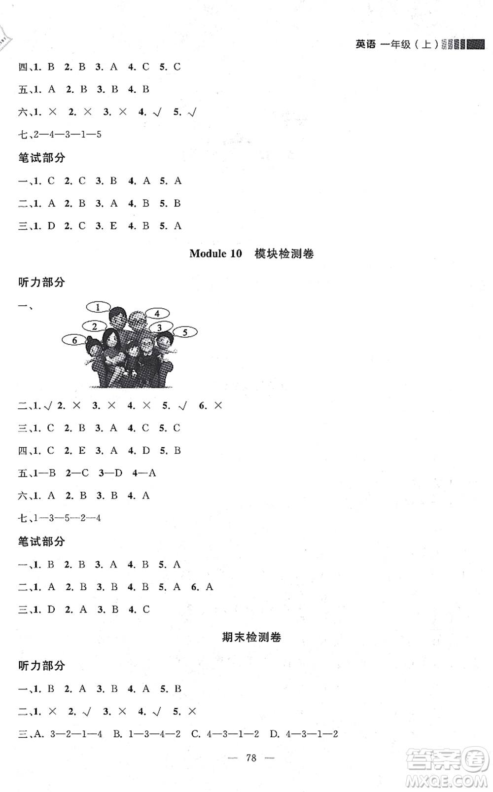 延邊大學(xué)出版社2021點石成金金牌每課通一年級英語上冊外研版大連專版答案