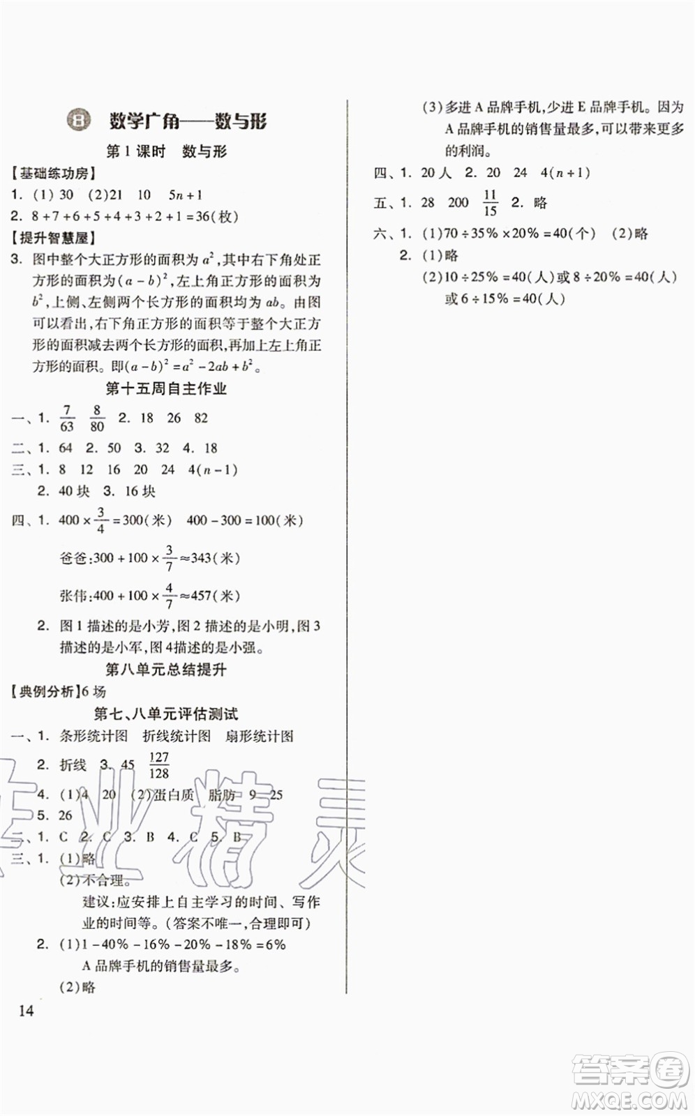 山東科學(xué)技術(shù)出版社2021新思維伴你學(xué)配單元達(dá)標(biāo)測(cè)試卷六年級(jí)數(shù)學(xué)上冊(cè)人教版答案