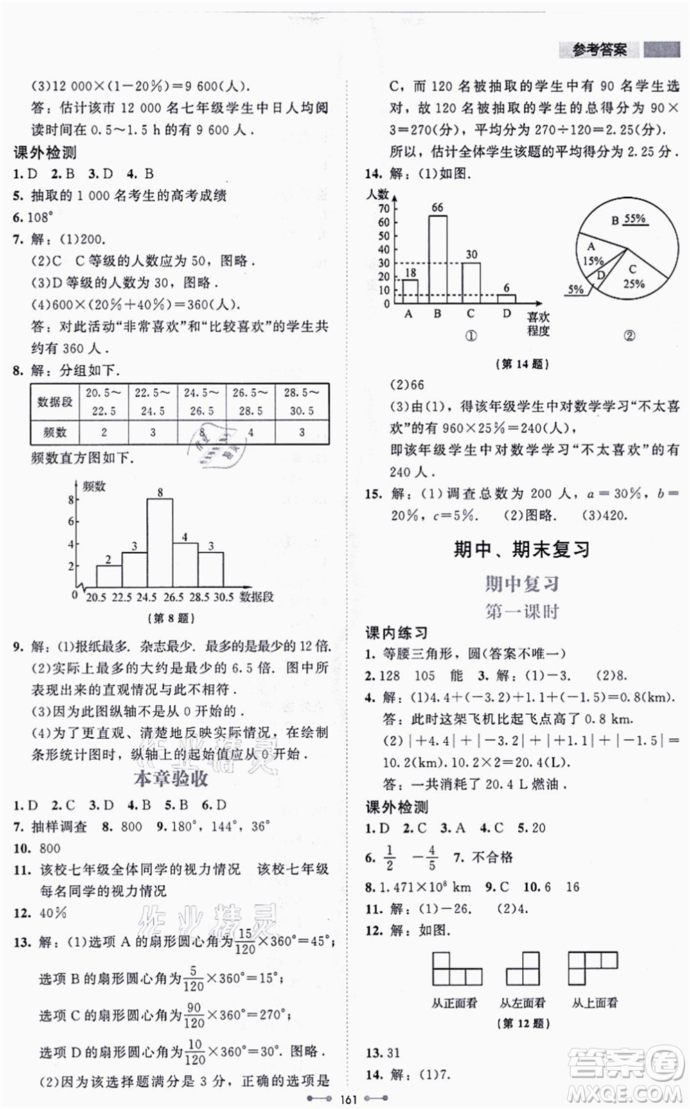北京師范大學(xué)出版社2021伴你學(xué)七年級數(shù)學(xué)上冊北師大版答案