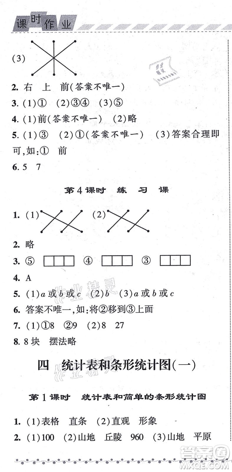 寧夏人民教育出版社2021經(jīng)綸學典課時作業(yè)四年級數(shù)學上冊江蘇國標版答案