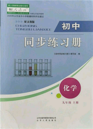 山東人民出版社2021初中同步練習(xí)冊(cè)九年級(jí)化學(xué)上冊(cè)人教版參考答案