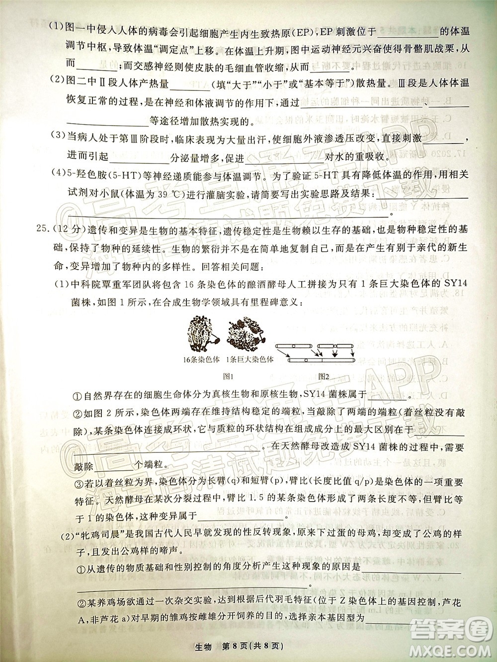 遼寧省名校聯(lián)盟2022屆高三12月聯(lián)合考試生物試題及答案