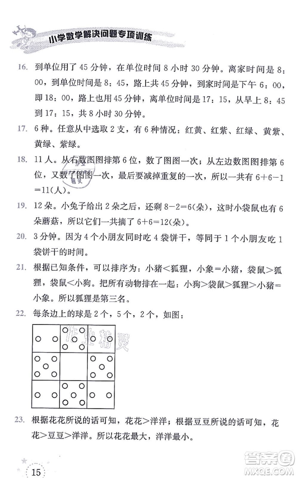 云南科技出版社2021小學(xué)數(shù)學(xué)解決問(wèn)題專(zhuān)項(xiàng)訓(xùn)練一年級(jí)上冊(cè)X西師大版答案