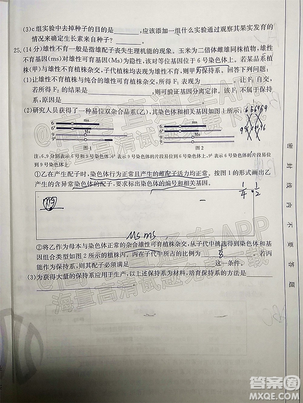 2022屆遼寧金太陽12月聯(lián)考高三生物試題及答案