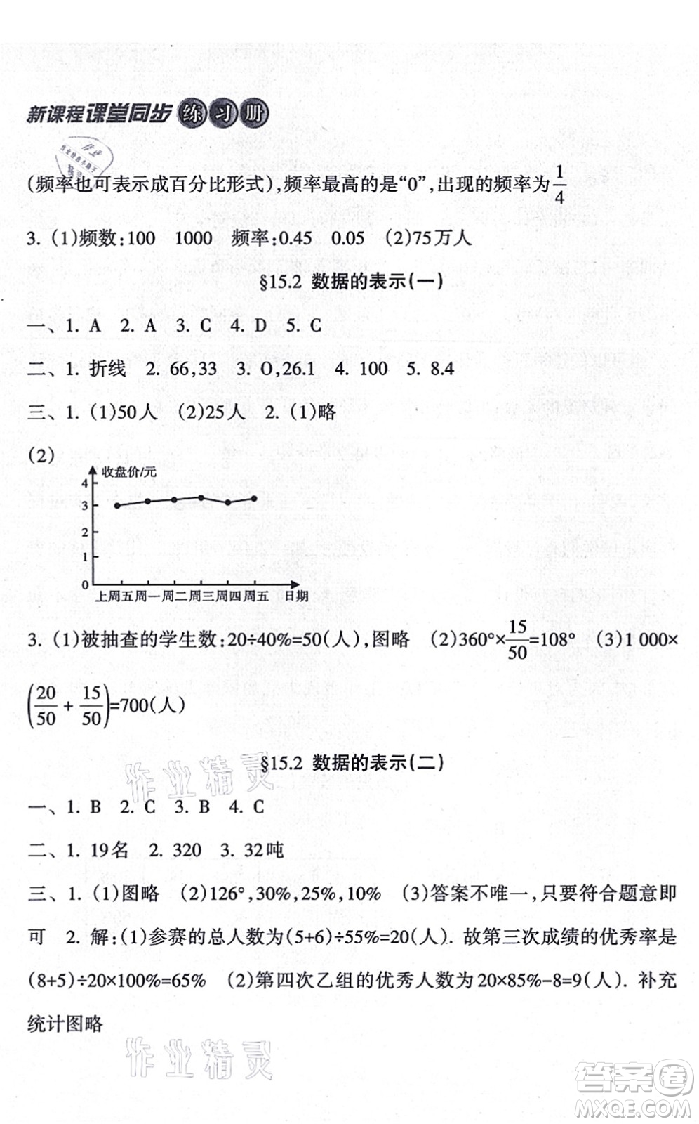 南方出版社2021新課程課堂同步練習冊八年級數學上冊華師版答案