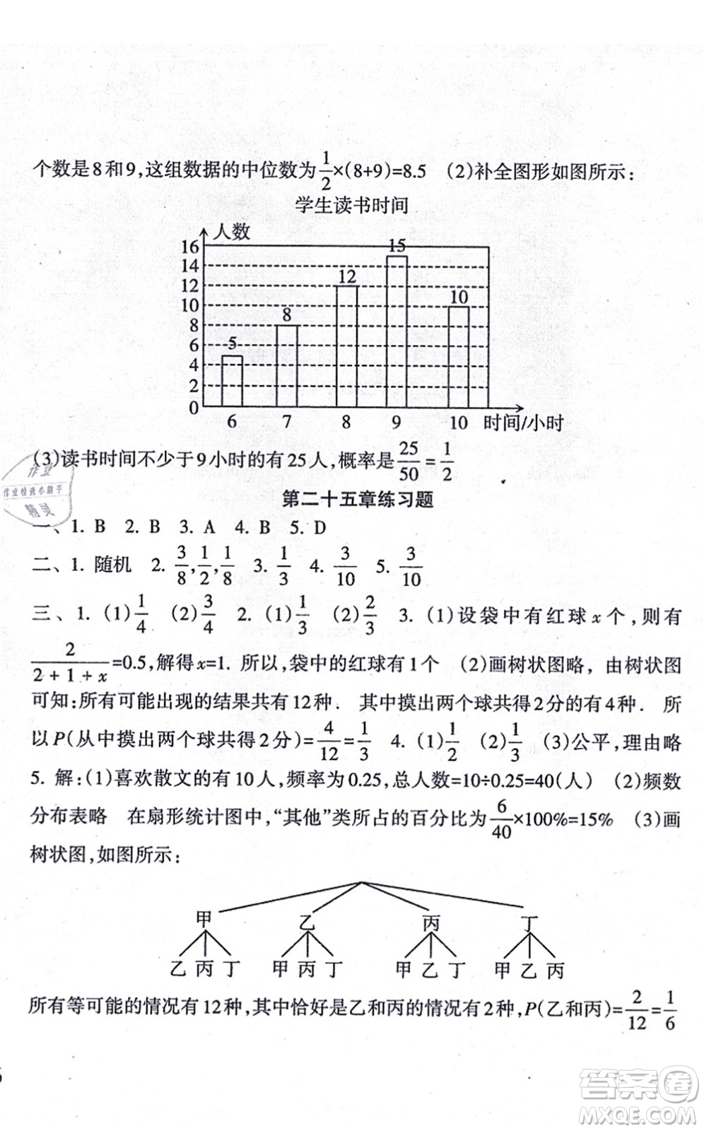 南方出版社2021新課程課堂同步練習(xí)冊(cè)九年級(jí)數(shù)學(xué)上冊(cè)人教版答案