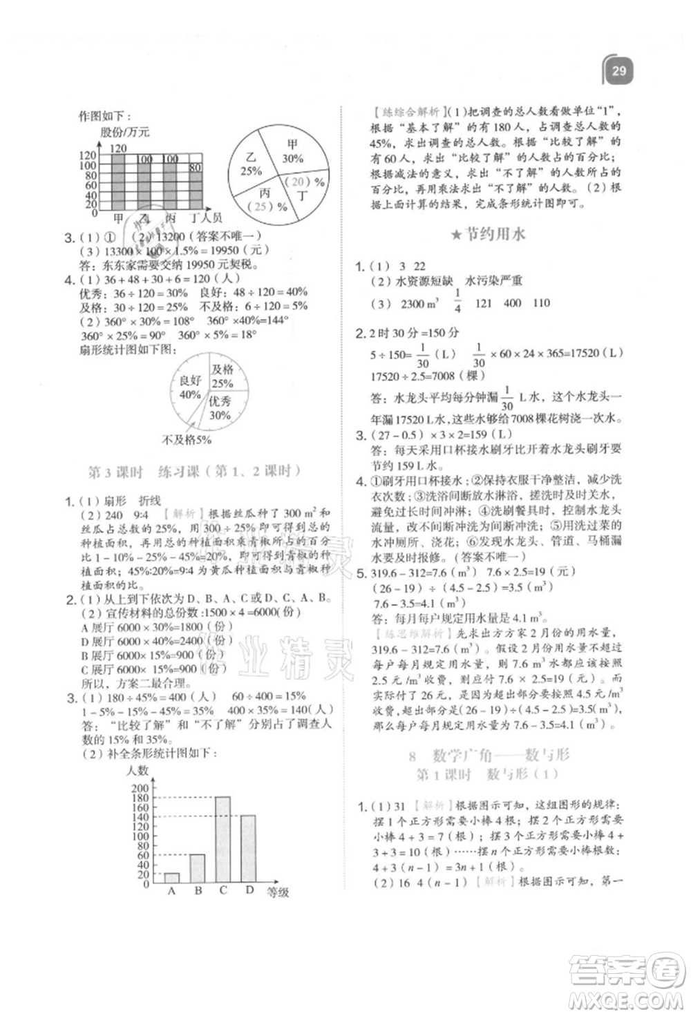 浙江教育出版社2021新東方優(yōu)學(xué)練六年級數(shù)學(xué)上冊人教版參考答案
