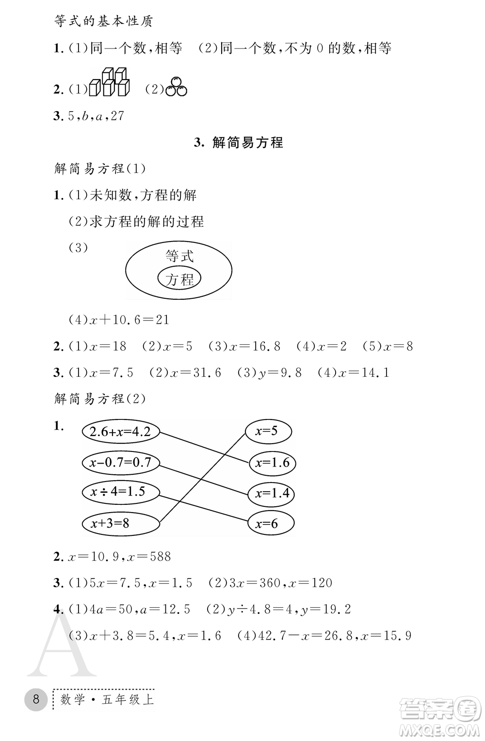 陜西師范大學(xué)出版總社2021課堂練習(xí)冊(cè)五年級(jí)數(shù)學(xué)上冊(cè)A人教版答案