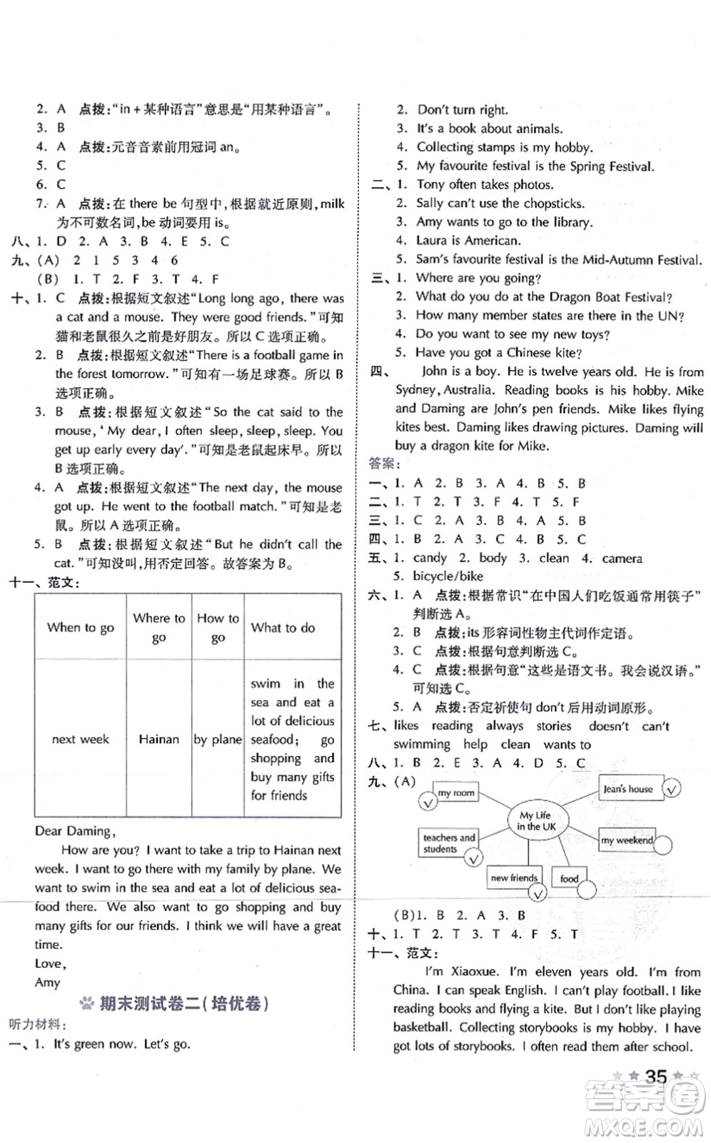 吉林教育出版社2021榮德基好卷六年級(jí)英語(yǔ)上冊(cè)WY外研版答案