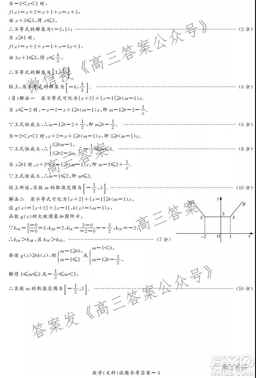 2022年1月湘豫名校聯(lián)考高三文科數(shù)學試題及答案