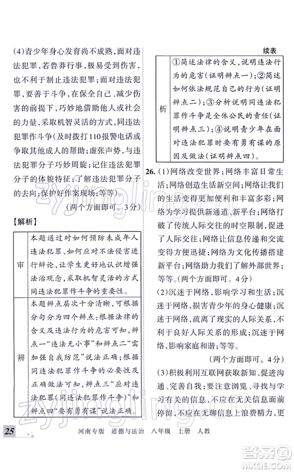 江西人民出版社2021王朝霞各地期末試卷精選八年級道德與法治上冊RJ統(tǒng)編版河南專版答案