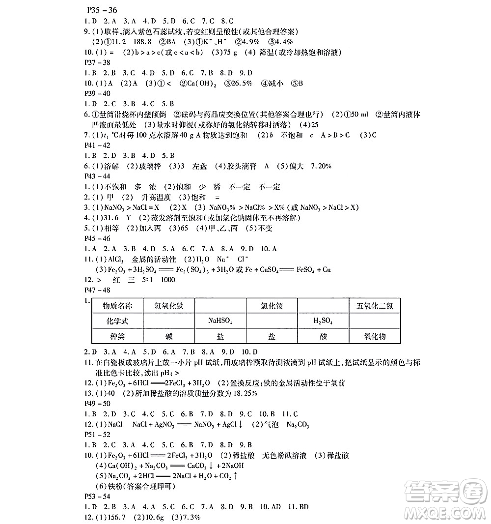 黑龍江少年兒童出版社2022寒假Happy假日九年級化學通用版答案