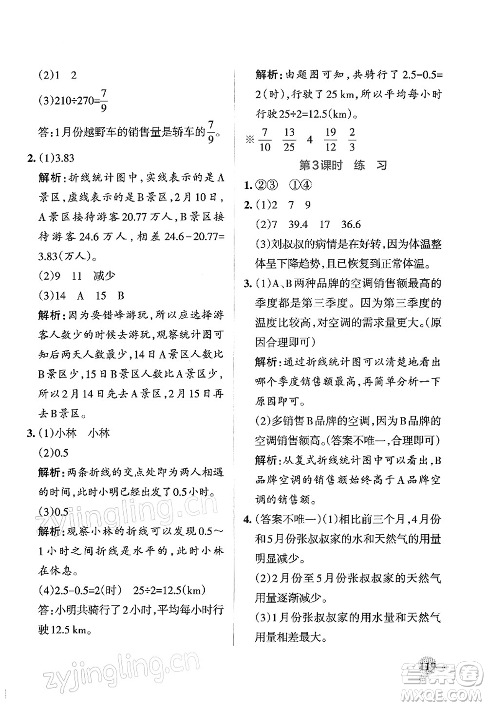 遼寧教育出版社2022PASS小學學霸作業(yè)本五年級數學下冊RJ人教版答案