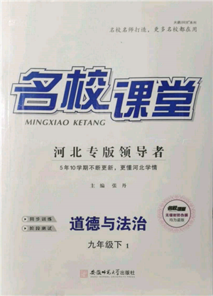 安徽師范大學出版社2022名校課堂九年級道德與法治下冊人教版河北專版參考答案