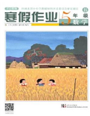 武漢出版社2022開心假期寒假作業(yè)五年級(jí)數(shù)學(xué)B版答案