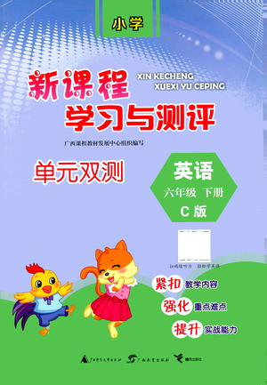 廣西教育出版社2021新課程學習與測評單元雙測英語六年級下冊C版接力版答案