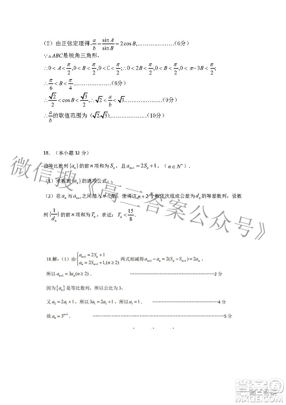 2022年湖北省新高考協(xié)作體高三上學期期末考試數(shù)學試卷及答案