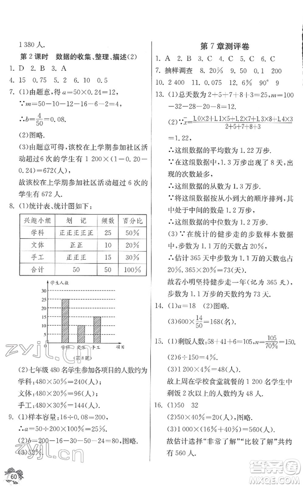 江蘇人民出版社2022快樂寒假八年級(jí)數(shù)學(xué)通用版答案