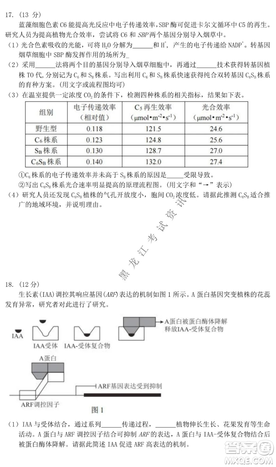 北京市西城區(qū)2021-2022學(xué)年第一學(xué)期期末試卷高三生物試題及答案