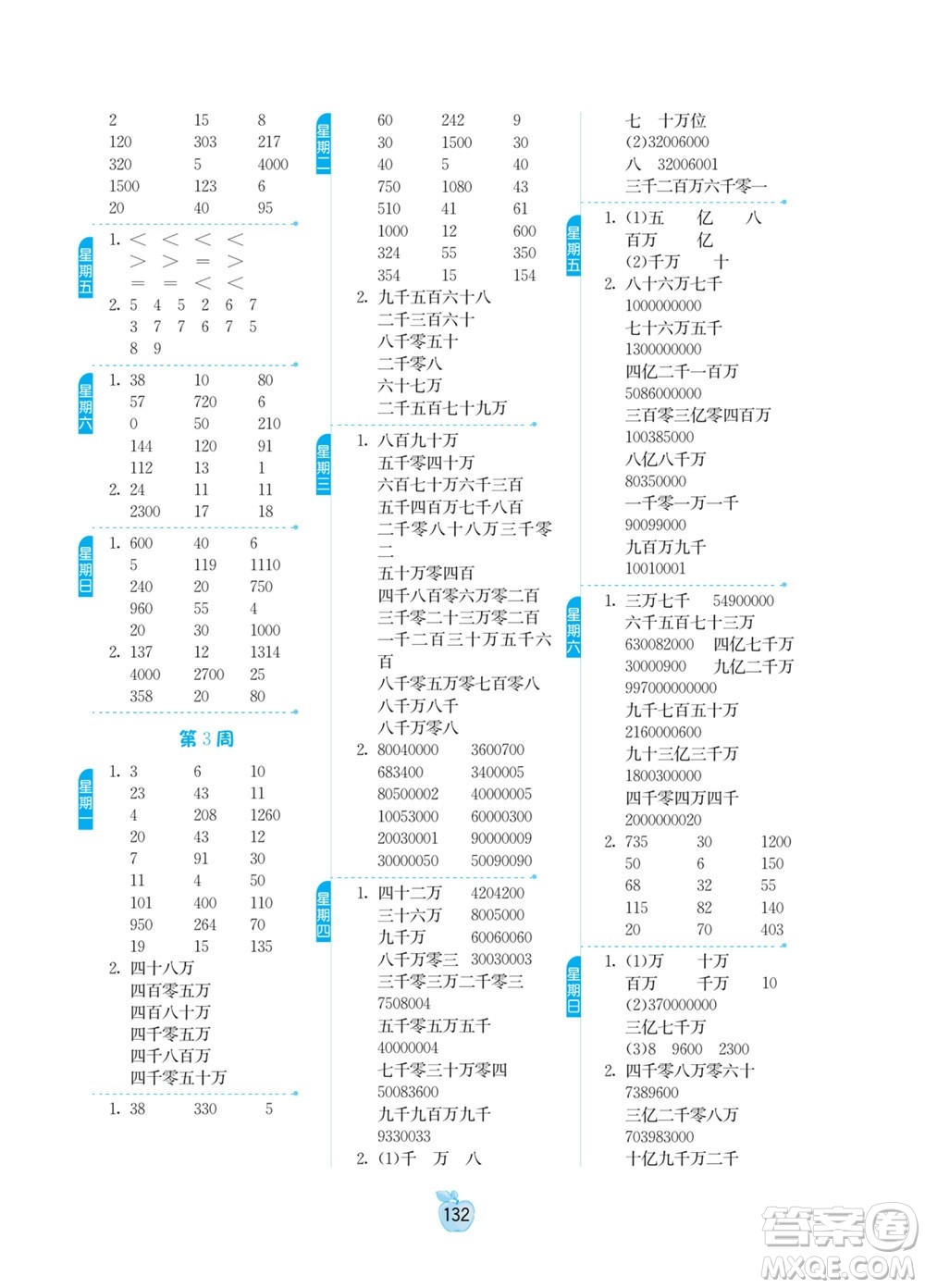 江蘇人民出版社2022小學數(shù)學計算高手四年級下冊JSJY蘇教版答案