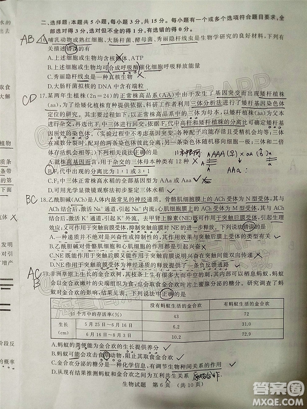 2022年濟(jì)南十一校高三年級(jí)2月學(xué)校聯(lián)考生物試題及答案