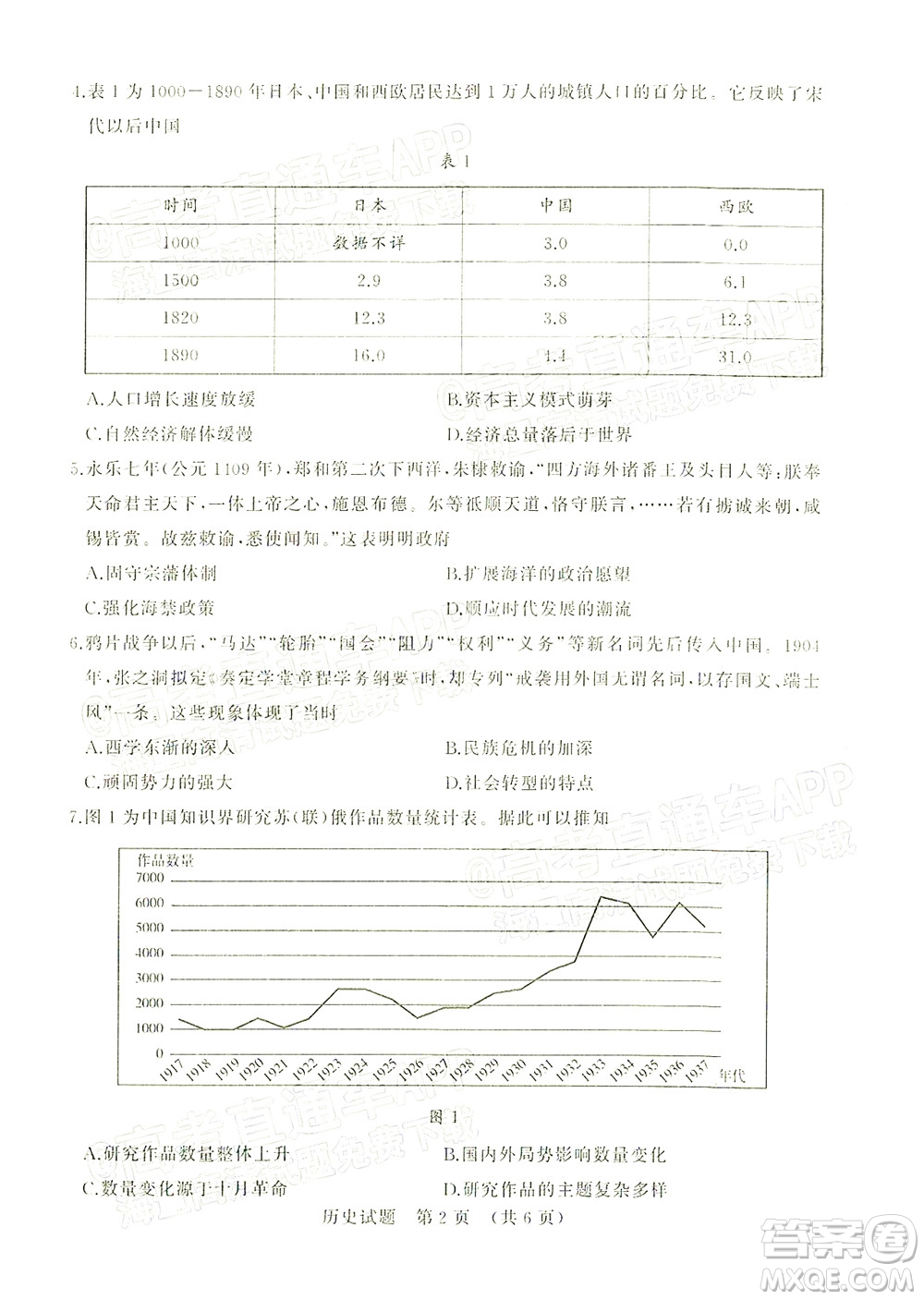 2022年濟南十一校高三年級2月學(xué)校聯(lián)考歷史試題及答案