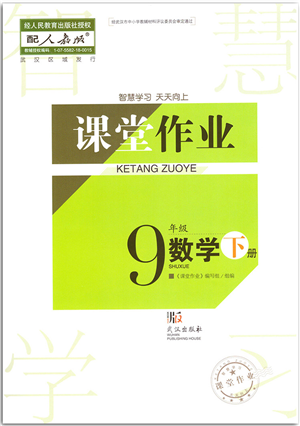 武漢出版社2022智慧學(xué)習(xí)天天向上課堂作業(yè)九年級(jí)數(shù)學(xué)下冊(cè)人教版答案
